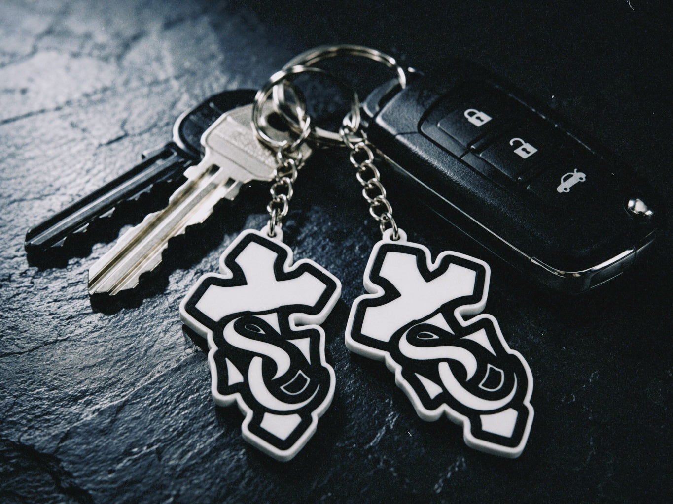 “SC” Cross keychain
